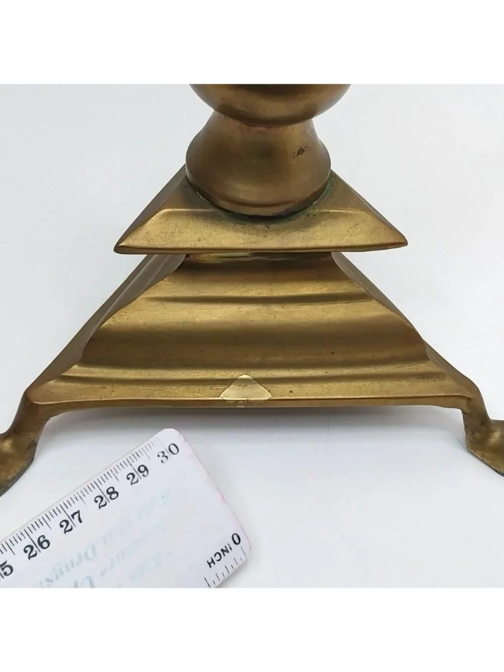 Vintage Brass Candlestick Holder Ornate Tall Pillar Stand 16